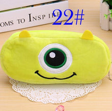 Load image into Gallery viewer, 1 PCS Cute Cartoon Plush Pencil Case Kawaii Large Size School Kids Pencil Box Animals Stationery Fashion Makeup Bag for Women