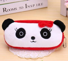 Load image into Gallery viewer, 1 PCS Cute Cartoon Plush Pencil Case Kawaii Large Size School Kids Pencil Box Animals Stationery Fashion Makeup Bag for Women