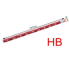 Load image into Gallery viewer, 10 Pcs Christmas Pattern 187*8mm Eraser Wood Hb Pencil Color Pen Pole Children Students Painting Sketch Write Student Stationery
