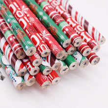 Load image into Gallery viewer, 10 Pcs Christmas Pattern 187*8mm Eraser Wood Hb Pencil Color Pen Pole Children Students Painting Sketch Write Student Stationery