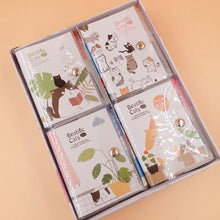 Load image into Gallery viewer, 1 Set 8*11cm Cute Bear Cat Notebook with Ballpoint Pen Notepad Button Diary Book Exercise Book Escolar Papelaria School Supply