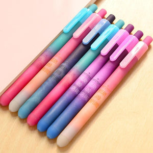 6 pcs/Lot Beautiful starry sky gel pen Star dream and explore black ink pens Stationery Office accessories School supplies F585