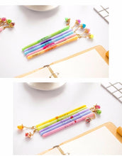 Load image into Gallery viewer, 5 pcs/Lot Detachable pendant gel pen Fruit &amp; Luminous wish ball black ink pen Gift Stationery office school supplies 6190
