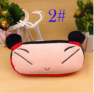 1 PCS Cute Cartoon Plush Pencil Case Kawaii Large Size School Kids Pencil Box Animals Stationery Fashion Makeup Bag for Women