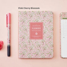 Load image into Gallery viewer, New Arrival Cute PU Leather Floral Flower Schedule Book Diary Weekly Planner Notebook School Office Supplies Kawaii Stationery
