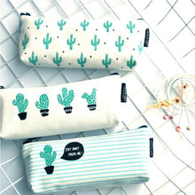 Load image into Gallery viewer, Cactus Pencil Case Canvas School Supplies Kawaii Stationery Estuches Chancery School Cute Pencil Box Pen Bags Penalty
