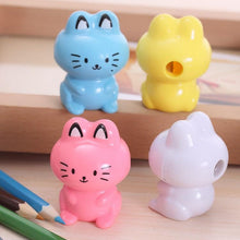 Load image into Gallery viewer, Student Cute Kawaii Cartoon Cat Plastic School Pencil Sharpener For Kids Stationery Gift 6302
