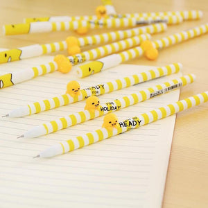 M26 4X Cute Kawaii Gudetama Lazy Egg Gel Pen School Office Supply Writing Signing Pen Kid Student Stationery Gift 0.38mm Black