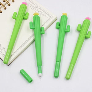 1PCS Cute Creative Cactus Gel Pens Stationery Office School Supplies Gift Gel Pen 0.38mm Black Ink