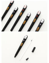 Load image into Gallery viewer, Japan Spirited Away Cute No Face man gel pen Cartoon black 0.5mm pen gift kawaii stationery Office supplies material school
