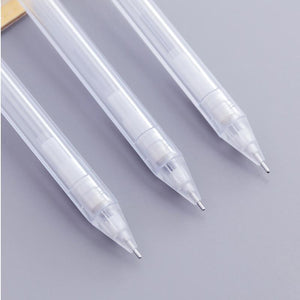 Korean Style Stationery Transparent Automatic Pencils Adorable Kawaii Plastic Mechanical Pencil For Kids Gifts Material Supplies