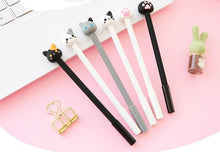 Load image into Gallery viewer, 1 Pc 0.5mm Cute Cat Gel Pen Papelaria Cartoon Kawaii School Supplies Student Stationery Black Ink Pen
