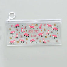 Load image into Gallery viewer, Mysterious Small Flowers Animals PVC Waterproof Pencil Cases Stationery Storage Office School Supplies Pencil Bags for Girls
