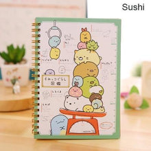 Load image into Gallery viewer, Kawaii Spiral Coil Notebook/Diary Agenda/Pocket book/Office School Supplies From Japan Cartoon Rilakkuma &amp; Sumikkogurashi
