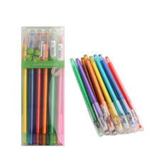 Load image into Gallery viewer, 12Pcs/Set New Cute Candy Color Ballpoint Diamond Gel Pen Creative Gift School Creative Stationery Supplies Colored Pens
