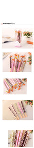 3Pcs/Lot Biscuit Shape Gel Pen Kawaii Office Accessories Stationery Items Stationery School Supplies Pens Cute