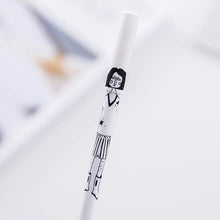 Load image into Gallery viewer, white Cartoon character gel pen creative 0.38mm Black ink stationary pens kawaii cute korea japanese kawai office school 1Z807
