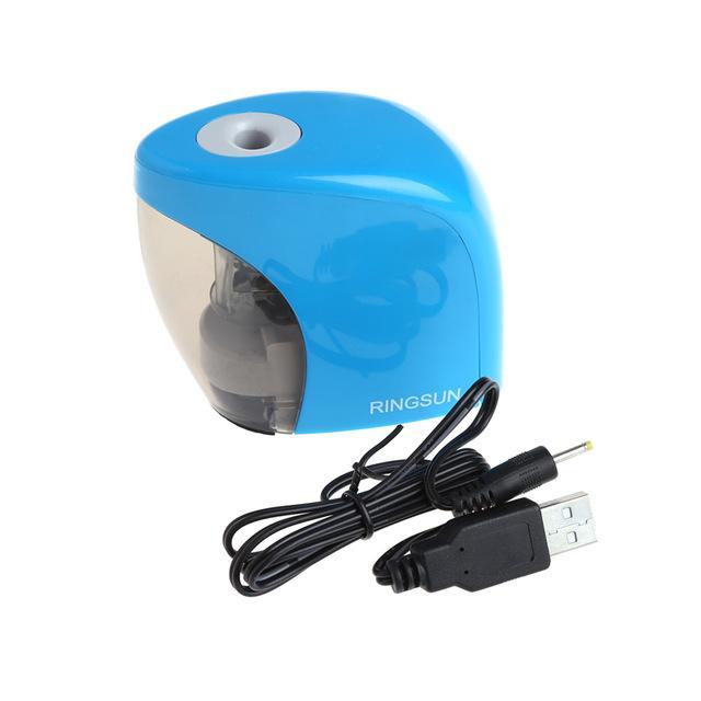 Electric Auto Pencil Sharpener Battery/USB Charge Powered for Graphite Colored Pencils D14