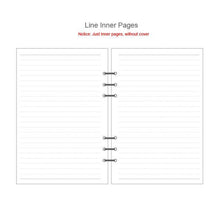 Load image into Gallery viewer, PVC A5 A6 A7 Spiral Notebook Cover Loose Diary Coil Ring Binder Filler Paper Seperate Planner Receive Bag Card Storage
