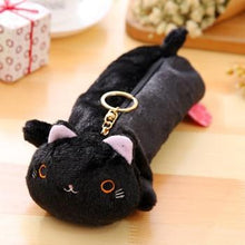 Load image into Gallery viewer, Cat school pencil case Plush estojo escolar cute kalem kutusu estuche escolar pencil cases trousse scolaire stylo papelaria
