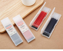 Load image into Gallery viewer, 12pcs Muji pen refill set with Box 0.5mm ink ballpoint pen signature Stationery Gel pen Office kawaii school supplies 04114
