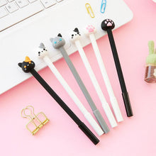 Load image into Gallery viewer, 1 Pc 0.5mm Cute Cat Gel Pen Papelaria Cartoon Kawaii School Supplies Student Stationery Black Ink Pen
