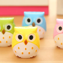 Load image into Gallery viewer, 1PC Kawaii Owl Pencil Sharpener Cutter Knife Promotional Gift Stationery Student Double Control Cartoon Pencil Sharpener
