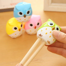 Load image into Gallery viewer, 1PC Kawaii Owl Pencil Sharpener Cutter Knife Promotional Gift Stationery Student Double Control Cartoon Pencil Sharpener
