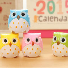 Load image into Gallery viewer, 1PC Kawaii Owl Pencil Sharpener Cutter Knife Promotional Gift Stationery Student Double Control Cartoon Pencil Sharpener
