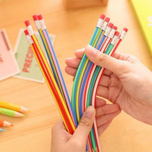 Load image into Gallery viewer, 5 pcs/lot Colorful Magic Bendy Flexible Soft Pencil With Eraser Stationery Student Colored Pencils School Office Supplies
