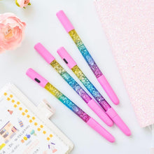 Load image into Gallery viewer, 1PC Glitter Cute Pen Liquid Color Kawaii Pen Magic Light Gel Pens Crystal Pen Office Writing Cute Stationery Gift
