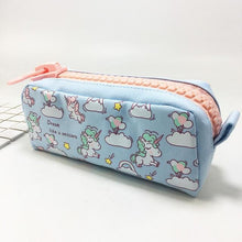 Load image into Gallery viewer, Big Zipper Unicorn Pencil Case Big capacity Canvas School Pencil Bag Storage bag pen Pouch School Supplies Stationery Estuches
