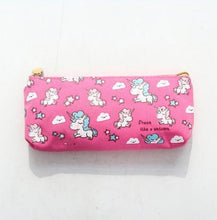 Load image into Gallery viewer, Big Zipper Unicorn Pencil Case Big capacity Canvas School Pencil Bag Storage bag pen Pouch School Supplies Stationery Estuches
