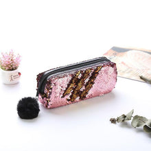 Load image into Gallery viewer, Shining PU Sequin Large Pencil Case Stationery Storage pen Organizer Bag School Office Supply Escolar Cosmetic Holder for gift
