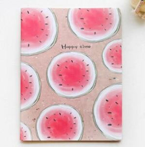 1X Kawaii Cute Fruit Portable 48K Soft Notebook Stationery Diary Sketchbook School Planner Student Gift