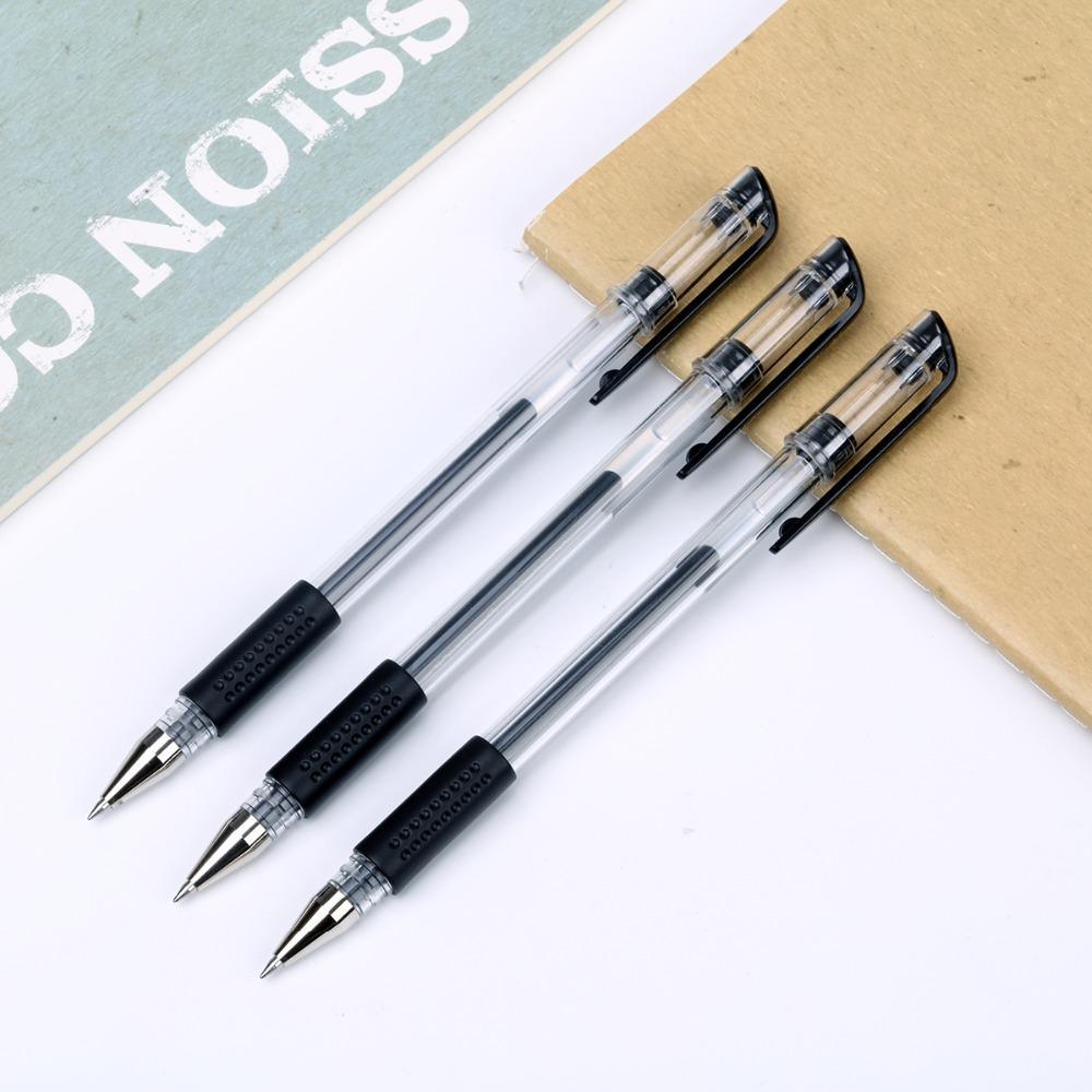 3 pieces black red blue 0.5 mm bullet head Gel ink Pen signing pen 6600es