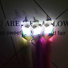 Load image into Gallery viewer, Cosas Kawaii Unicorn Light Silica Head Gel Pen Novelty Neutral Pen For Writing Kids Gift Office School Supply Lovely Papeterie
