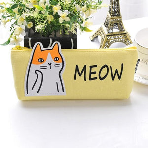 Animal Pencil Case Fabric School Supplies Bts Stationery Gift School Cute Pencil Box Pencilcase Pencil Bag School Supply Tool