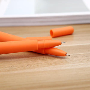 Korean Stationery Creative Carrot Rabbit Gel Pens Kawaii Pen 0.5mm Gel Ink Pen