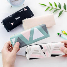 Load image into Gallery viewer, 1PCS Canvas Starry Sky Pencil Case School Pencil Cases for Girl Stationery Geometry Pencil Bag Big Black Pen Box School Supplies
