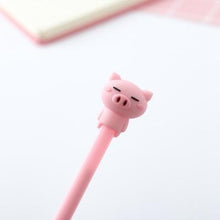 Load image into Gallery viewer, Cute Cartoon Pink Animal Emoji Pig Gel Pen For Writing Kawaii Student Black Ink 0.38mm School Supplies Stationery Wholesale
