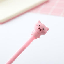 Load image into Gallery viewer, Cute Cartoon Pink Animal Emoji Pig Gel Pen For Writing Kawaii Student Black Ink 0.38mm School Supplies Stationery Wholesale
