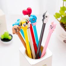 Load image into Gallery viewer, 8 Style BT21 BTS Bangtang Boys Marker Pencil Shooky Tata Chimmy Rj Cooky Painting Tool Kawaii Stationery Gel Pens for School
