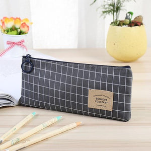 Novelty Raccoon Alpaca Fox Canvas Pencil Case Stationery Kids School Pencil Cases Boys Girls Pencil Bag for School Supplies