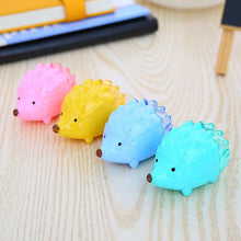 Load image into Gallery viewer, 1pcs Color Random Kawaii Hedgehog Design Double Orifice Mini Pencil Sharpener Children Cartoon Pencil Sharpener
