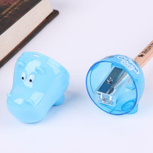 Cute Cartoon Hippo Pencil Sharpener School Supplies Stationary Students Gifts