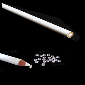 40 pcs White Sticky Pencil 176*8mm Sewing Tools Accessory Student Office DIY Hand Tools Diamond Drawing DIY Pencil