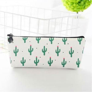 1pcs Children Love Gift Pencil Case Canvas School Supplies Kawaii Stationery Estuches Chancery School Cute Pencil Box Pen Bags