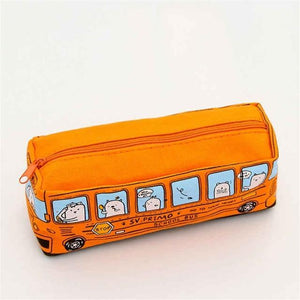 1Pc Creative School Bus Pencil case Large Capacity Cute Pencil case School Minecraft etui Pencilcase estuche escolar Trousse