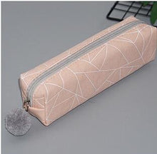 Load image into Gallery viewer, Concise Solid Color Girls Student Pencil Case School Pencil Cases For Girl Stationery Canvas Pencil Bag Pencil Box School Tools
